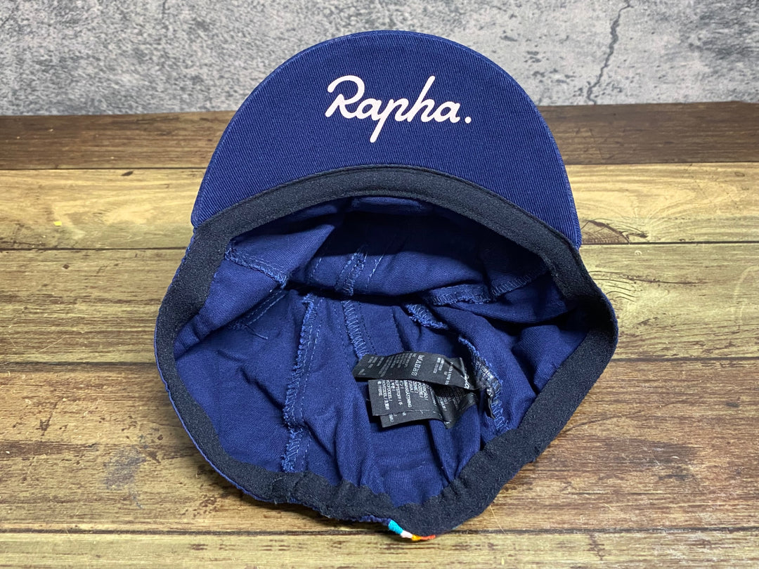 KJ016 ラファ Rapha PAULSMITH ＆ Rapha CAP サイクルキャップ 濃紺 ワンサイズ