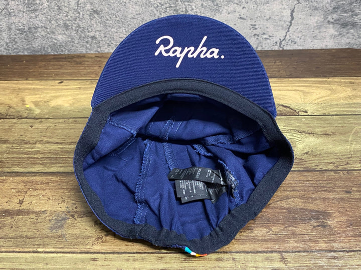 KJ016 ラファ Rapha PAULSMITH ＆ Rapha CAP サイクルキャップ 濃紺 ワンサイズ