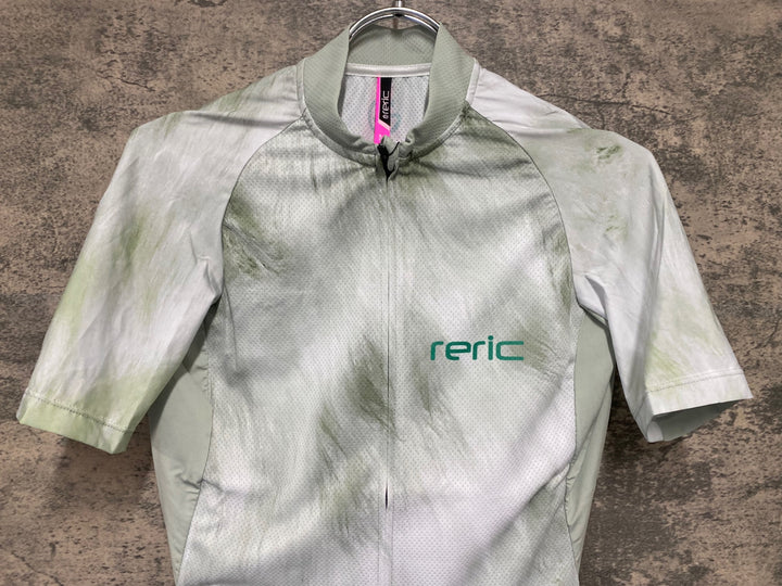 JV983 レリック reric Fuzzy Womens Standerd Jersey 半袖サイクルジャージ レディース M 白