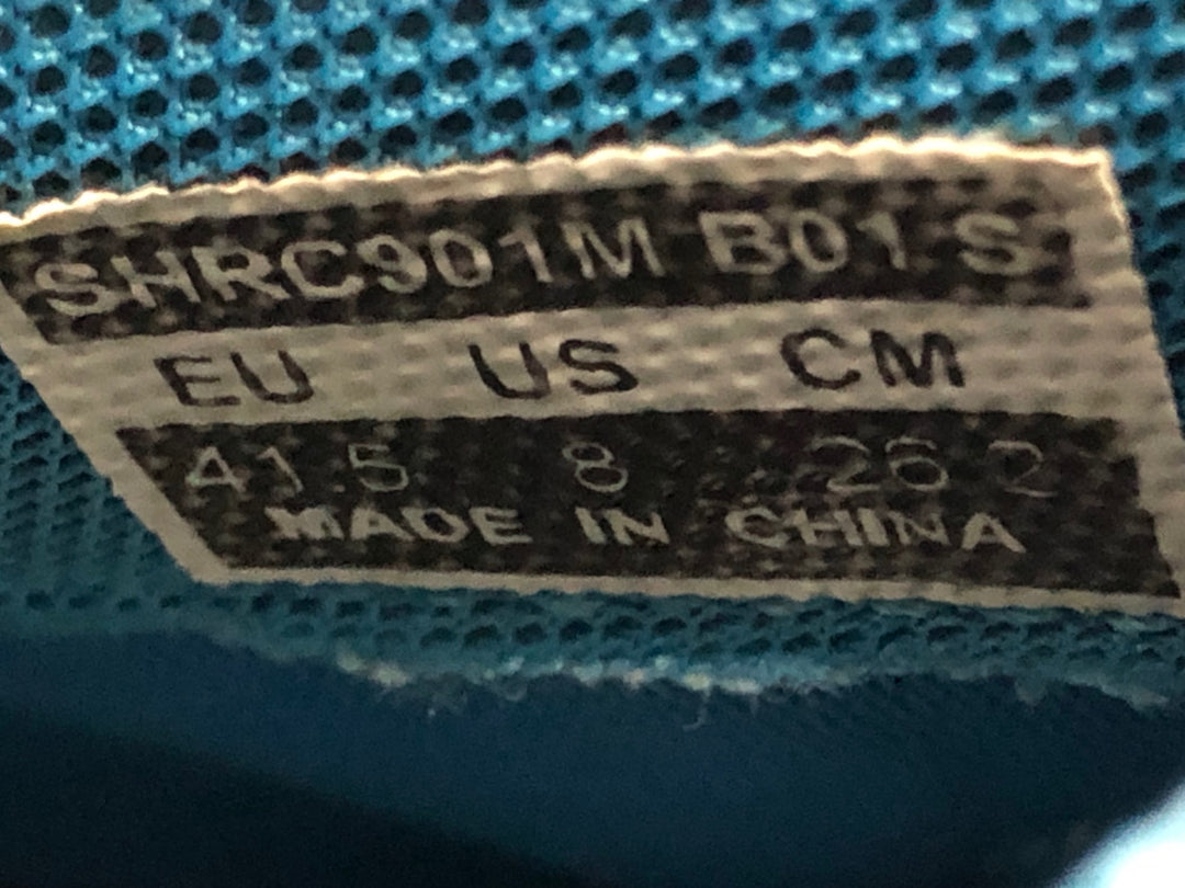 KA354 シマノ SHIMANO RC9 SH-RC901 ビンディングシューズ 青 3穴 EU41.5 ※削れ