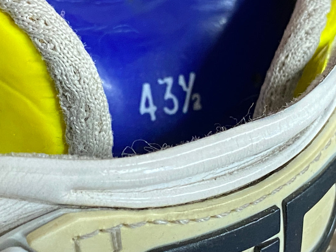 JN237 シディ SIDI SCARPE WIRE CARBON LUCIDO ビンディングシューズ SPD-SL 青黄 EU43.5