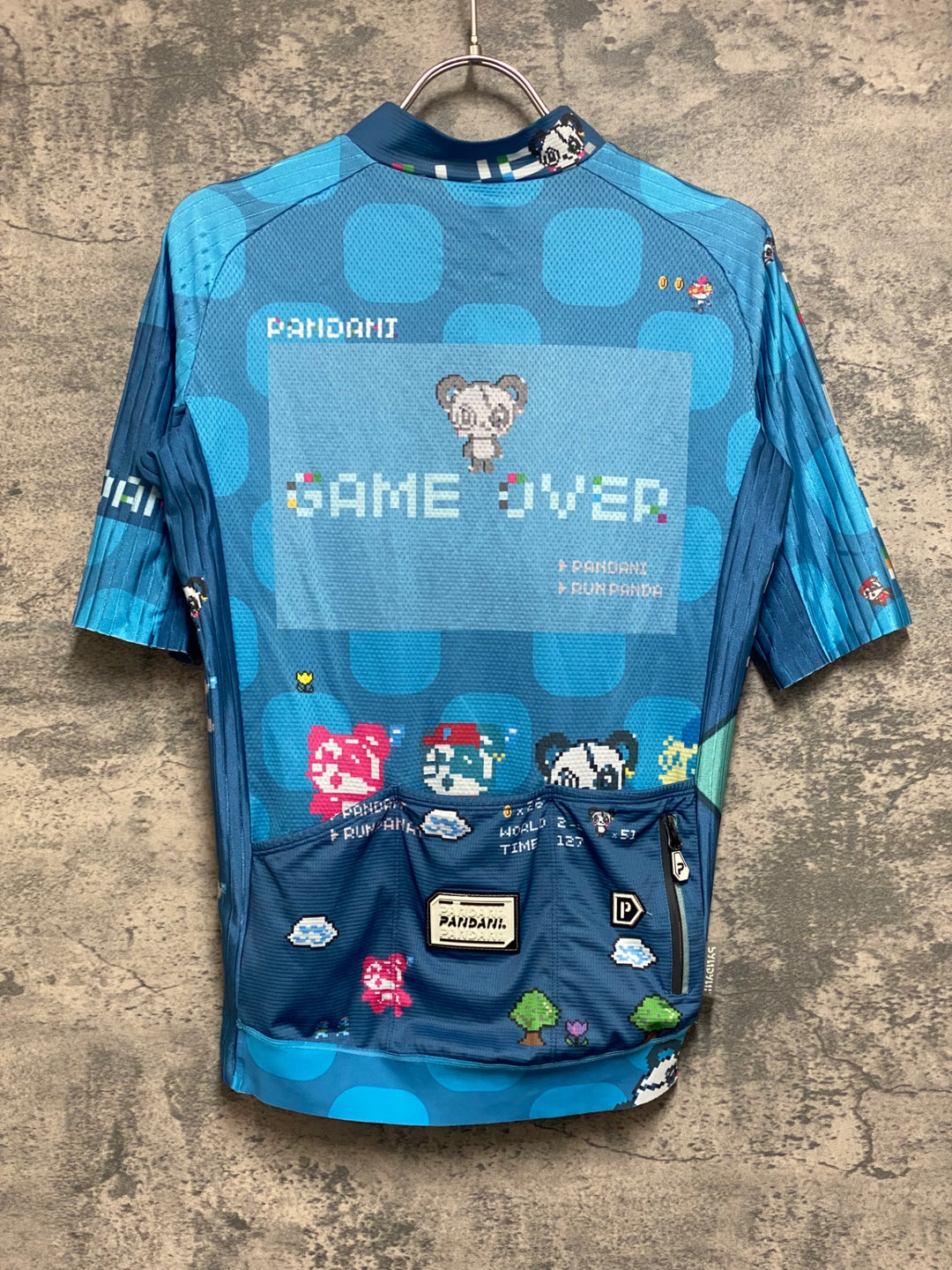 JR204 パンダーニ pandani 半袖 サイクルジャージ 水色 S エアロジャージ
