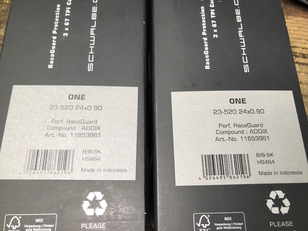JK352 シュワルベ SCHWALBE ONE タイヤ チューブタイプ 24×0.90
