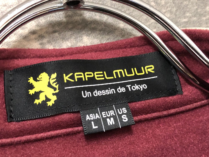 KN643 カペルミュール KAPELMUUR 長袖 サイクルジャージ ベージュ 黒 L 裏起毛