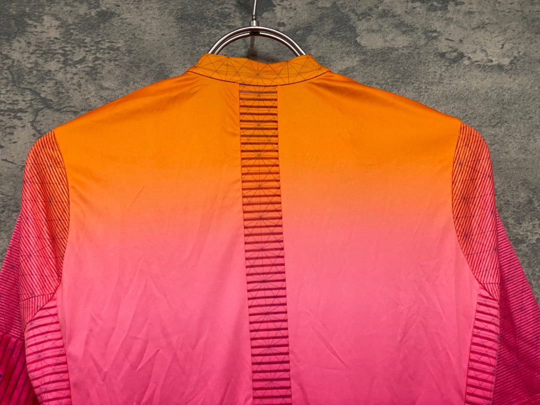 JX638 ラファ Rapha ODE TO THE SUN SOUPLESSE FLYWEIGHT JERSEY 半袖 サイクルジャージ オレンジ パープル レディース S