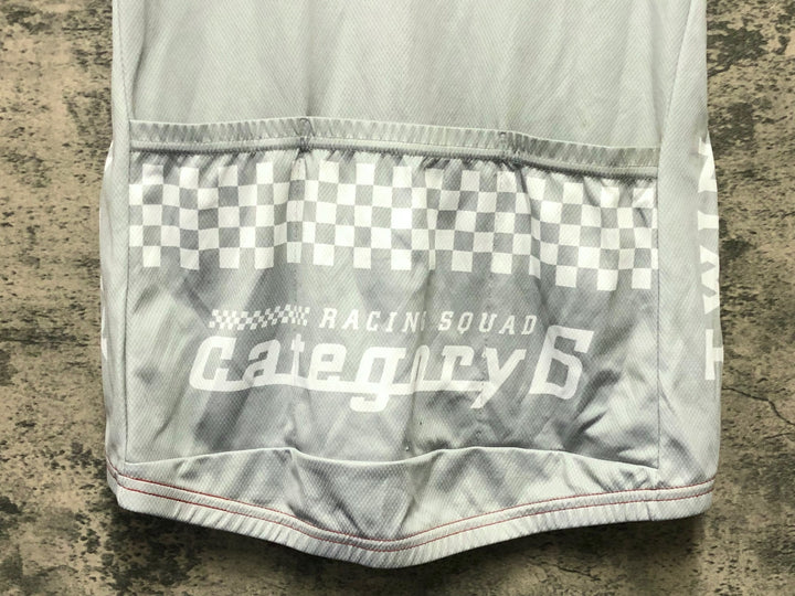 KL256 ツインシックス TWINSIX 半袖 サイクルジャージ 白 グレー L