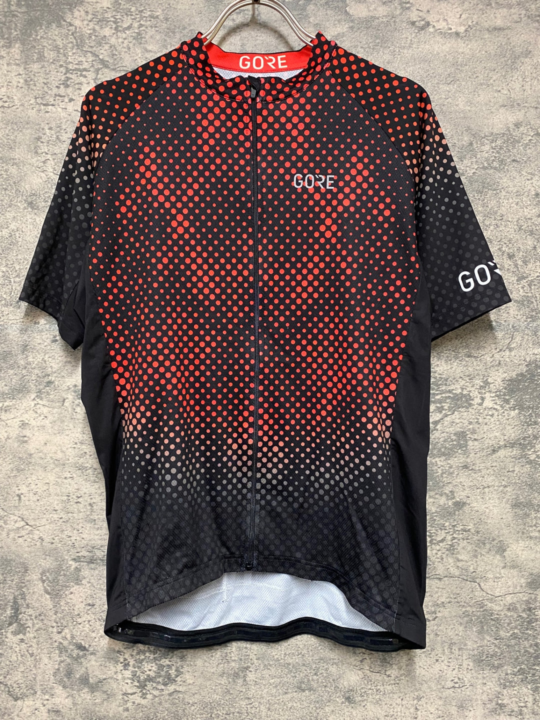 KB211 ゴア GORE 半袖 サイクルジャージ 黒赤 XL