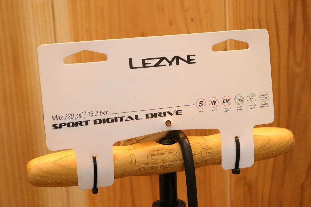 レザイン LEZYNE スポーツデジタルドライブ SPORT DIGITAL DRIVE 米仏両用 フロアポンプ 空気入れ 【芦屋店】