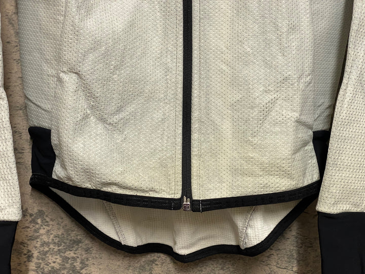 JQ188 アソス assos AIR BLOCK 851 winter plus 長袖サイクルジャケット 白黒 M 裏起毛