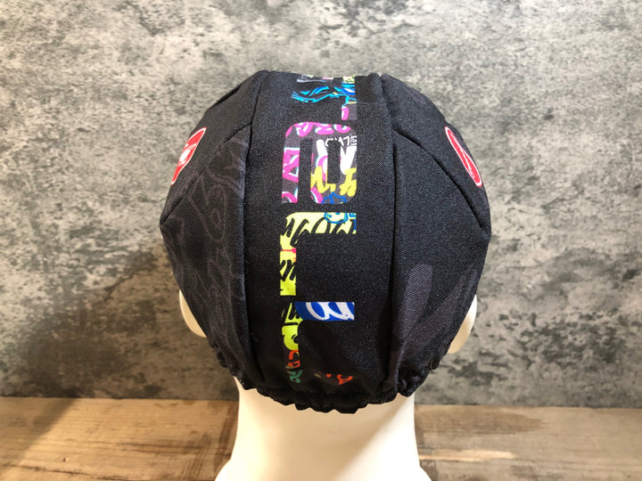 KG241 カステリ CASTELLI サイクルキャップ 黒 ※タグカット
