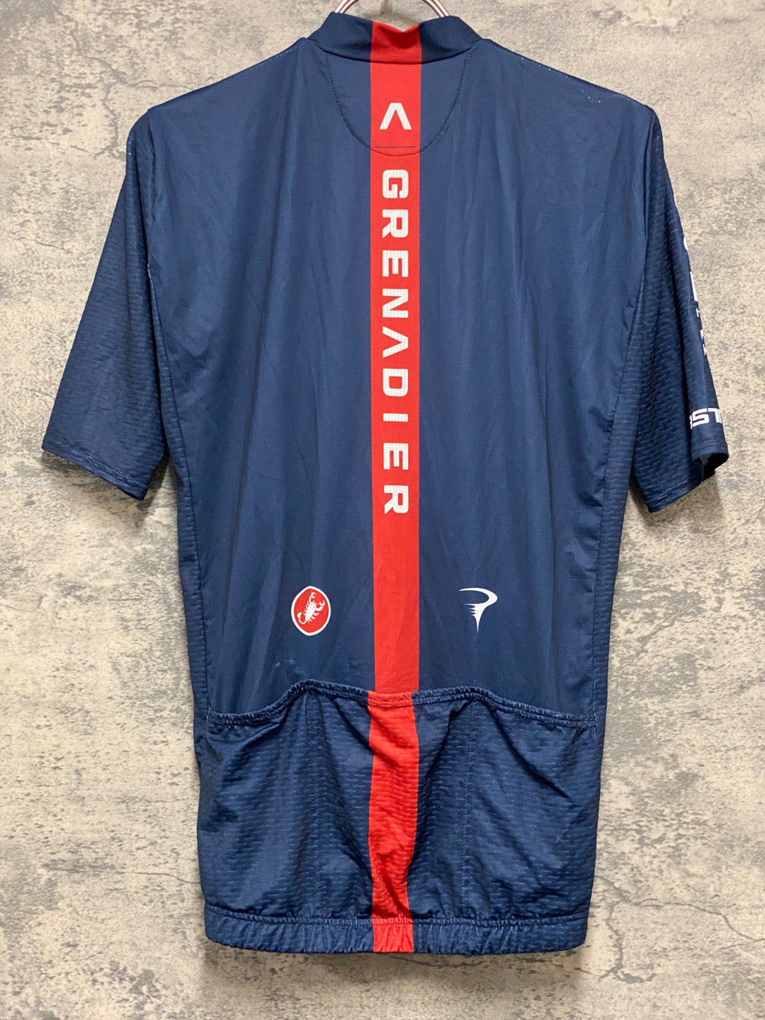 KG334 カステリ CASTELLI 半袖 サイクルジャージ 紺 S