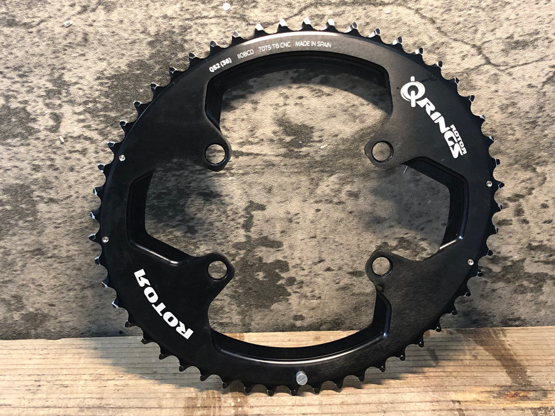 JP618 ローター ROTOR QRINGS 楕円チェーンリング アウター 52T 110BCD 