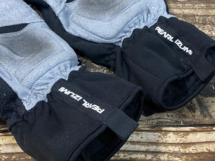 JR217 パールイズミ PEARL iZUMi 長指ウィンターグローブ 黒 M 裏起毛 黒タグ 擦れあり
