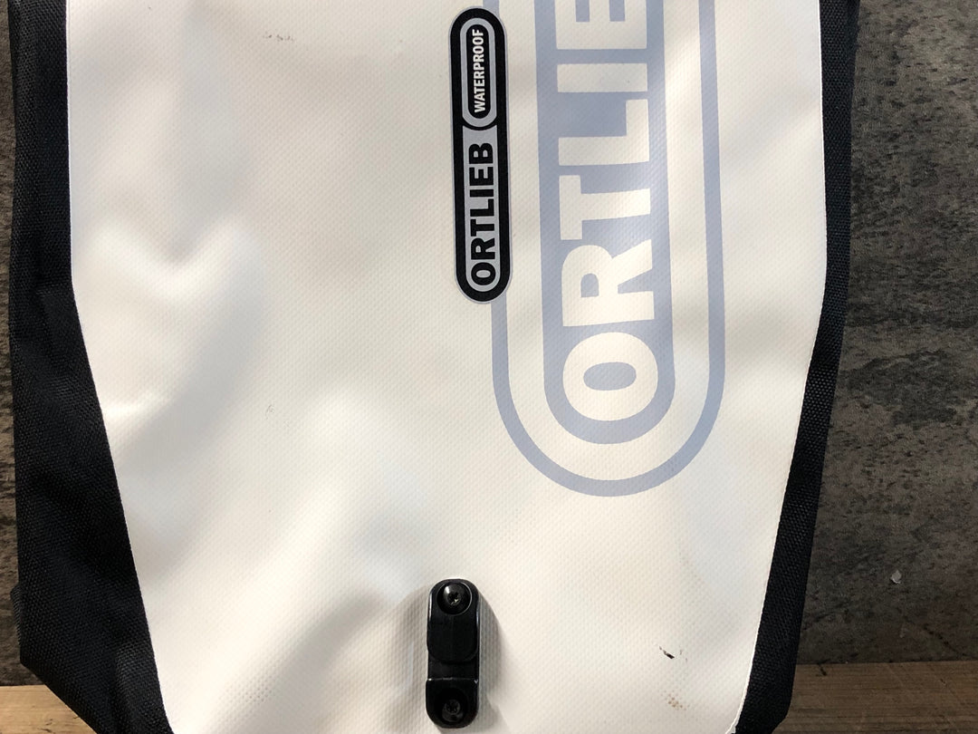 JQ950 オルトリーブ ORTLIEB WATERPROOF Back Roller Classic パニアバッグ 白 ※汚れ