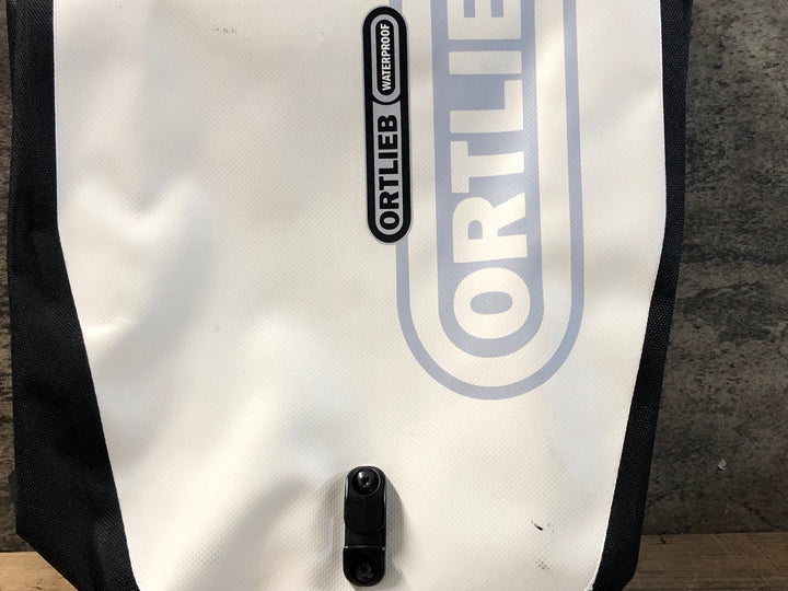 JQ950 オルトリーブ ORTLIEB WATERPROOF Back Roller Classic パニアバッグ 白 ※汚れ