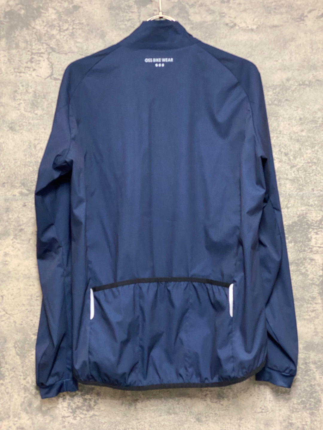 JO058 OSS BIKE WEAR 長袖 ウィンドブレーカー シェルジャケット 紺 M