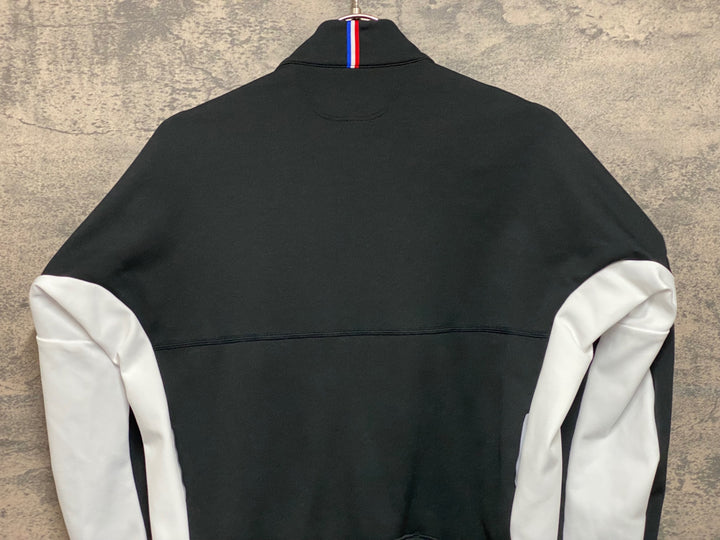JP147 ルコックスポルティフ le coq sportif 長袖 サイクルジャージ 黒 赤 M 裏起毛