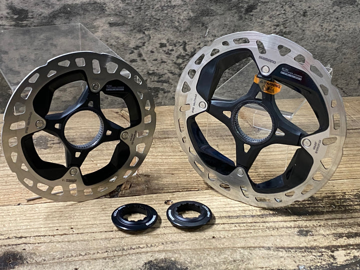 KA021 シマノ SHIMANO XTR RT-MT900 ディスクブレーキローター 2枚セット Φ160/140 ローター残り1.73/1.77mm