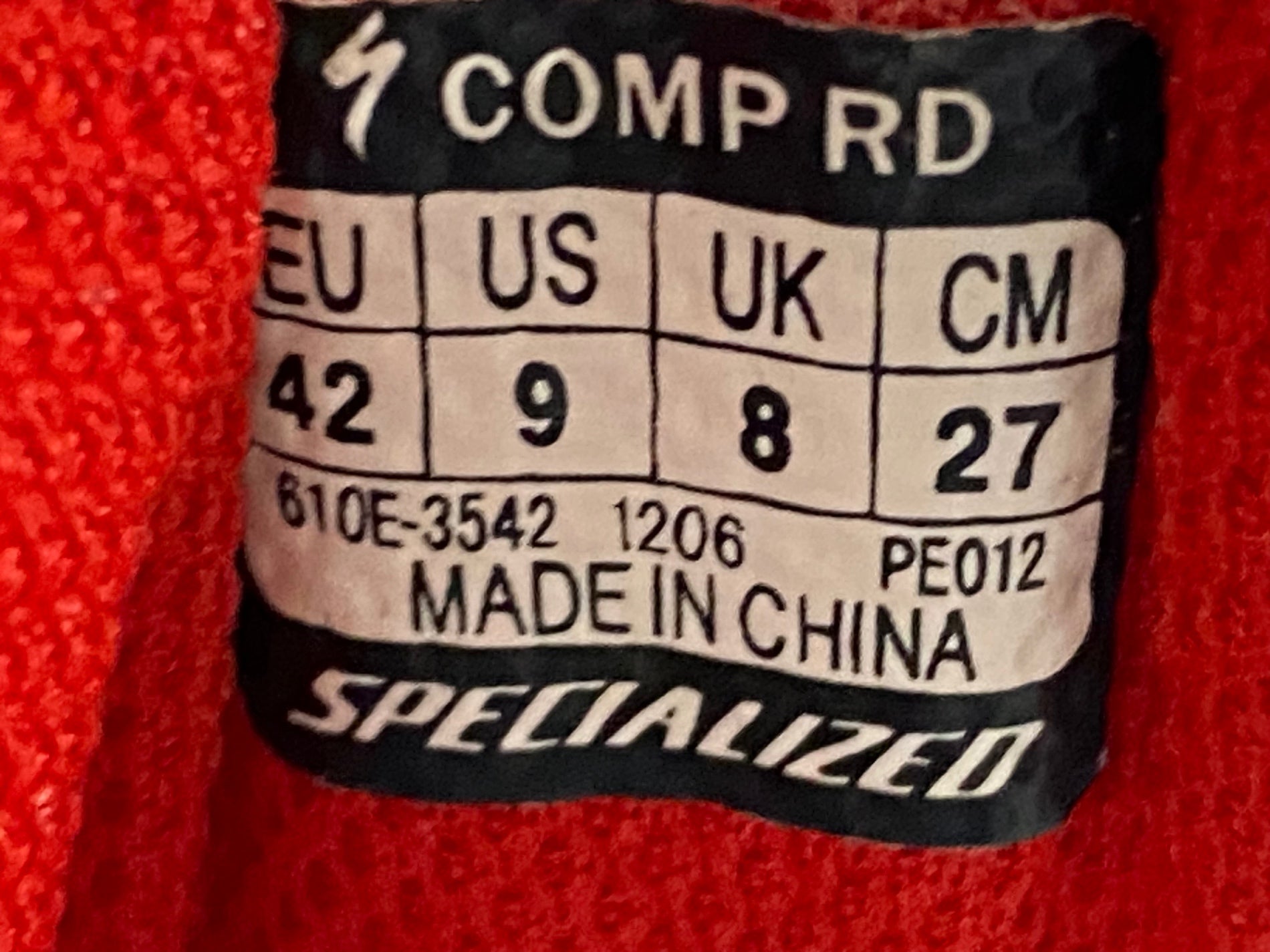 KG291 スペシャライズド SPECIALIZED COMP RD ビンディングシューズ 白