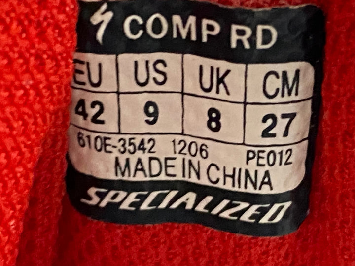 KG291 スペシャライズド SPECIALIZED COMP RD ビンディングシューズ 白 黒 EU42