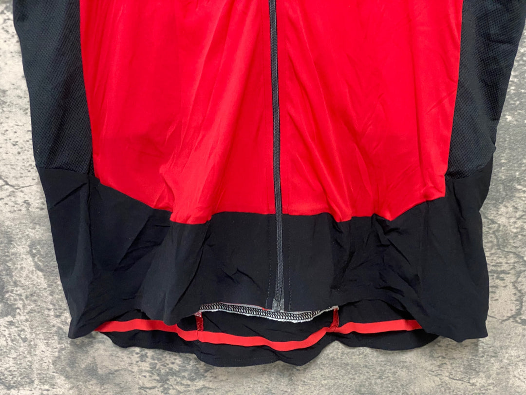 JT048 カステリ CASTELLI 半袖サイクルジャージ 黒赤 3XL