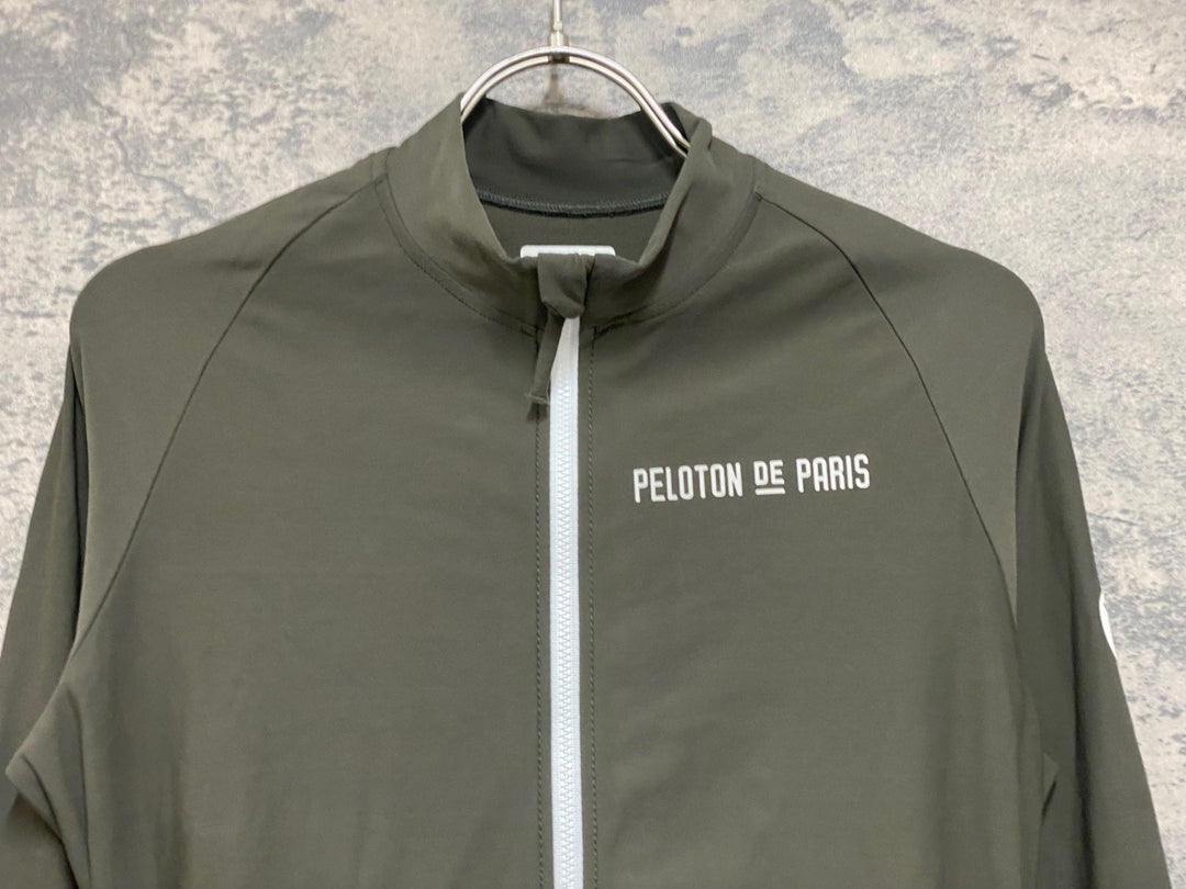 JN476 プロトンドパリ PELOTON DE PARIS 長袖 サイクルジャージ カーキ M
