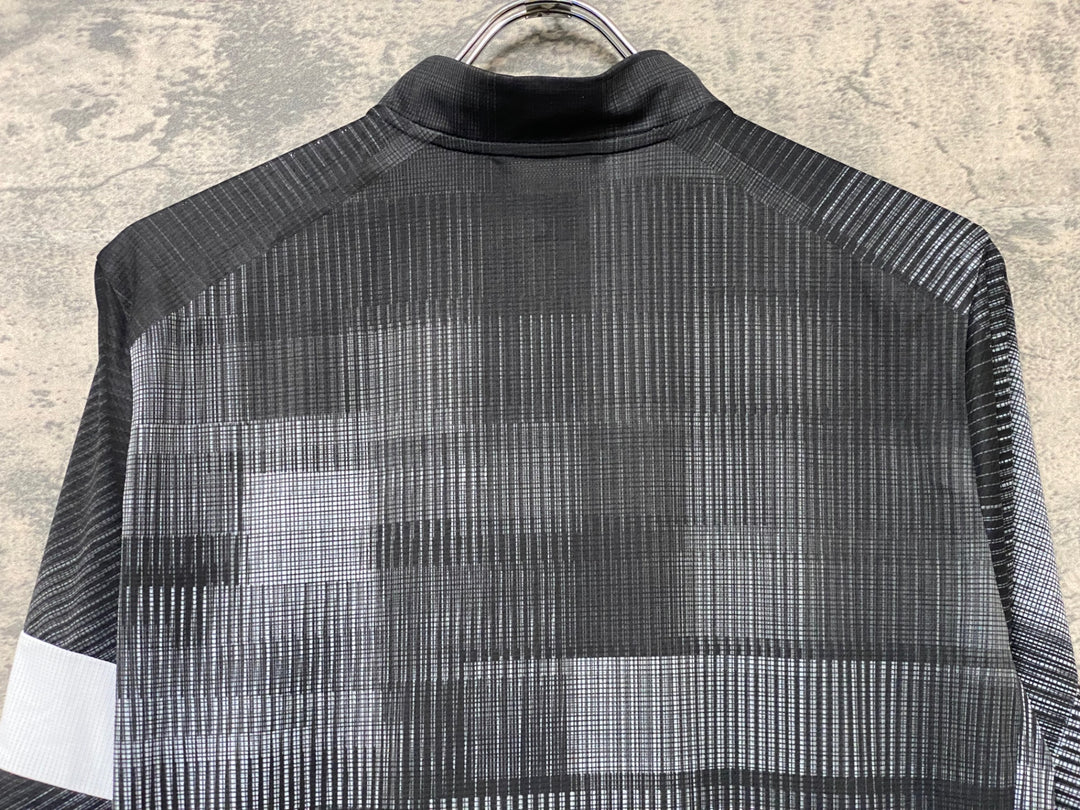 KM925 ラファ Rapha MEN'S FLYWEIGHT JERSEY PRINT 半袖 サイクルジャージ 黒 L