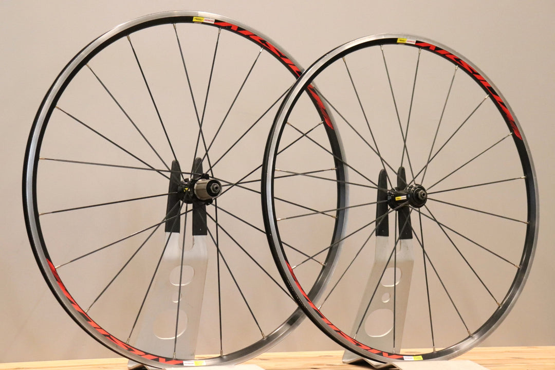 マヴィック MAVIC アクシウム AKSIUM アルミ クリンチャー ホイールセット シマノ11S/12S ナローリム 15C 【仙台店】