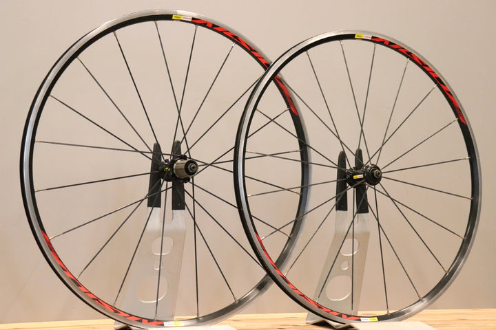 マヴィック MAVIC アクシウム AKSIUM アルミ クリンチャー ホイールセット シマノ11S/12S ナローリム 15C 【仙台店】