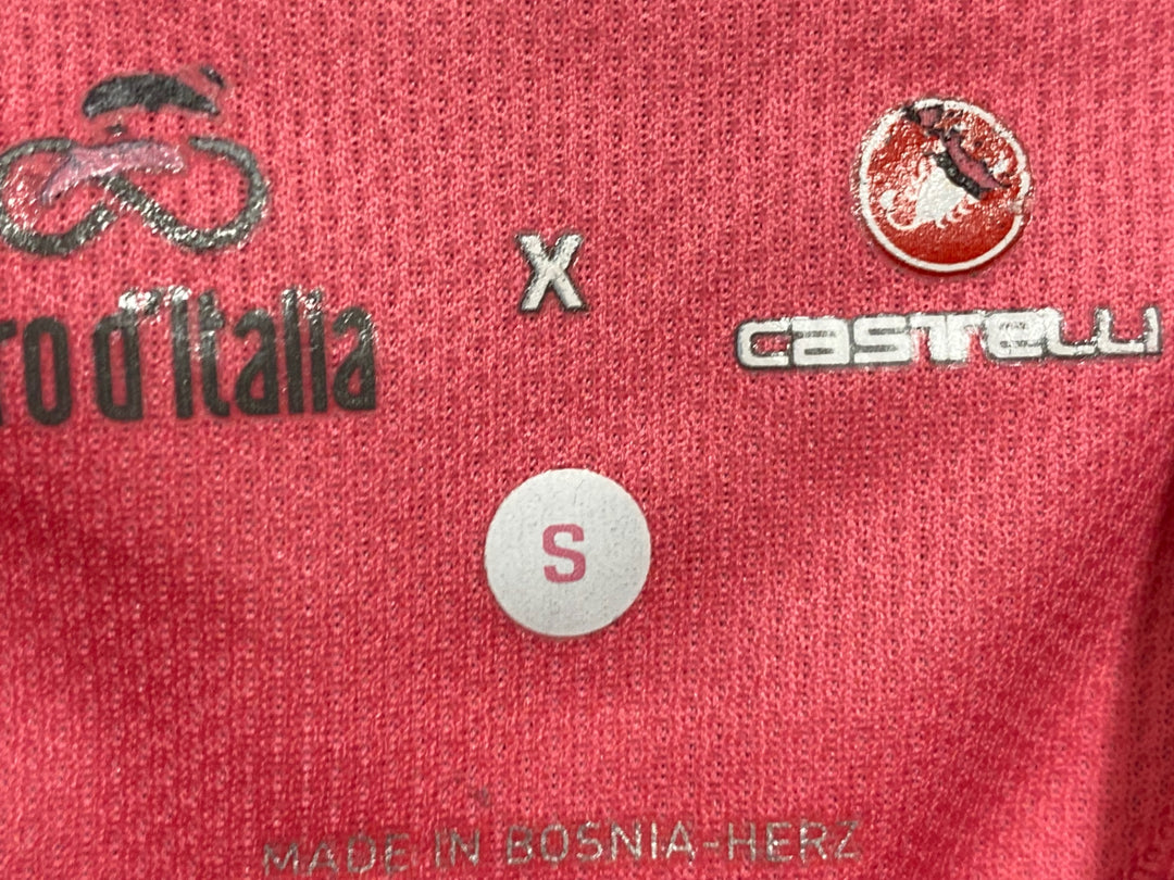 KH880 カステリ CASTELLI Giro d'Italia 半袖 サイクルジャージ バーガンディ― S