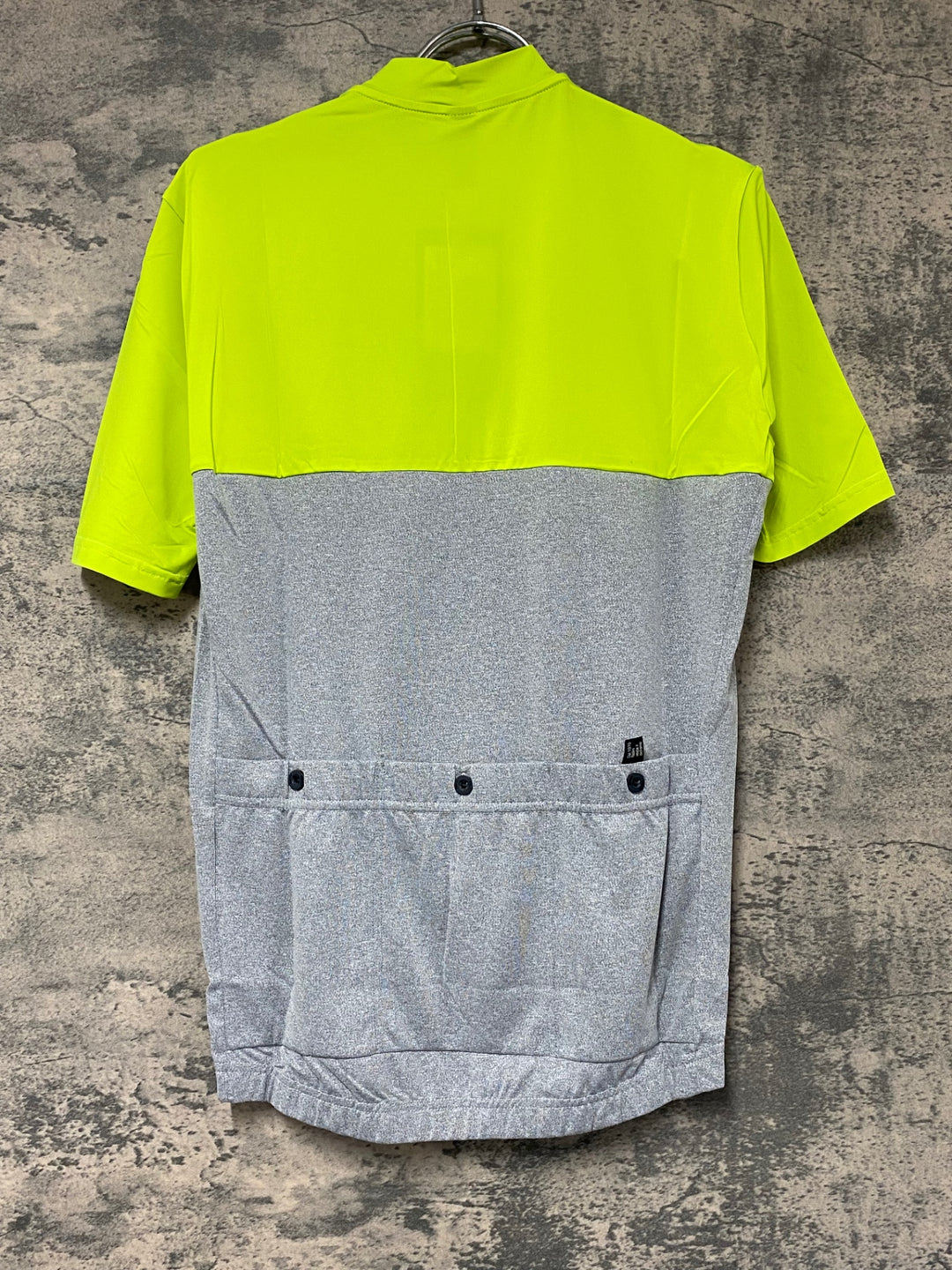 KJ984 ナリーニ NALINI 半袖 サイクルジャージ 黄グレー XL