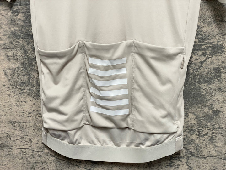 KM416 ラファ Rapha MENS PRO TEAM JERSEY 半袖 サイクルジャージ 白 ベージュ S