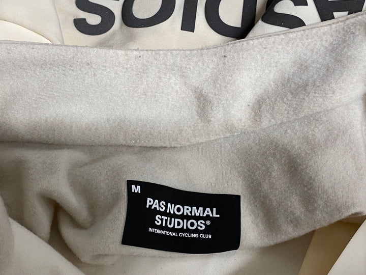 KA556 パスノーマルスタジオ PAS NORMAL STUDIOS MECHANISM THERMAL LONG SLEEVE JERSEY 長袖 サイクルジャージ 白 M 裏起毛 ※汚れ