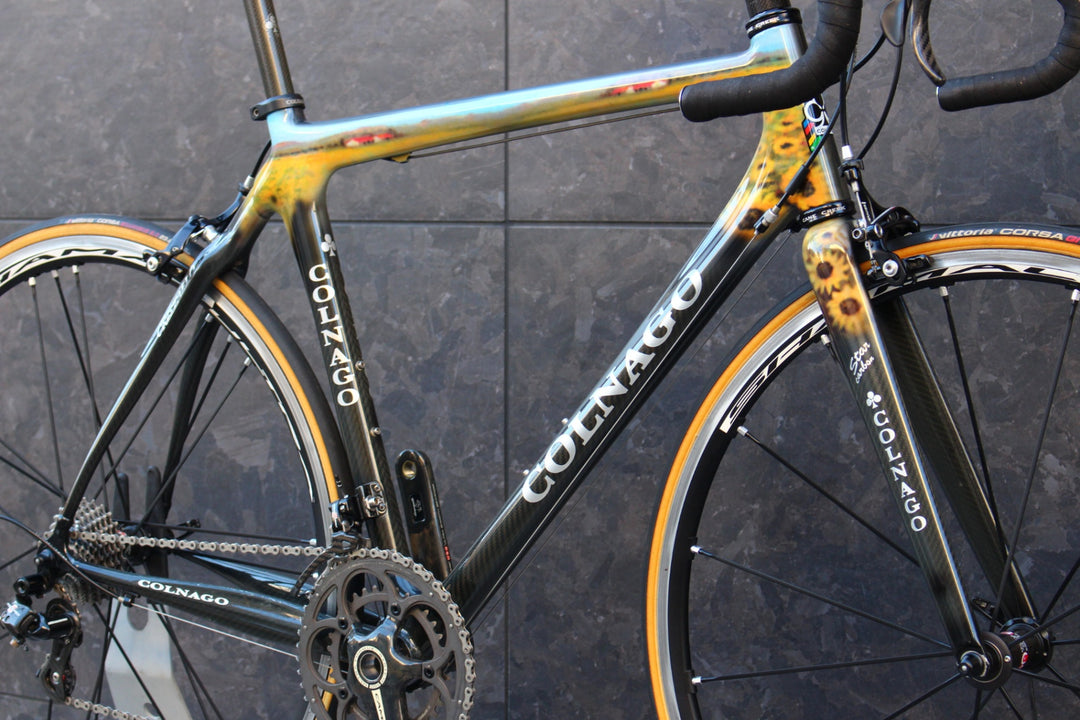 コルナゴ COLNAGO クリスタロ CRISTALLO Sunflowerカラー 2008年モデル カンパニョーロ レコード 11S カーボン ロードバイク 【福岡店】