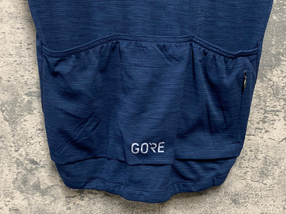 KB210 ゴア GORE 半袖 サイクルジャージ 紺 XL