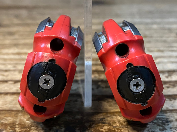 JW819 スピードプレイ SPEEDPLAY ZERO ビンディングペダル クロモリシャフト 赤 クリート付属