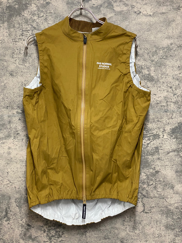 JV855 パスノーマルスタジオ PAS NORMAL STUDIO RAIN GILET ジレ サイクルベスト ブラウン XL