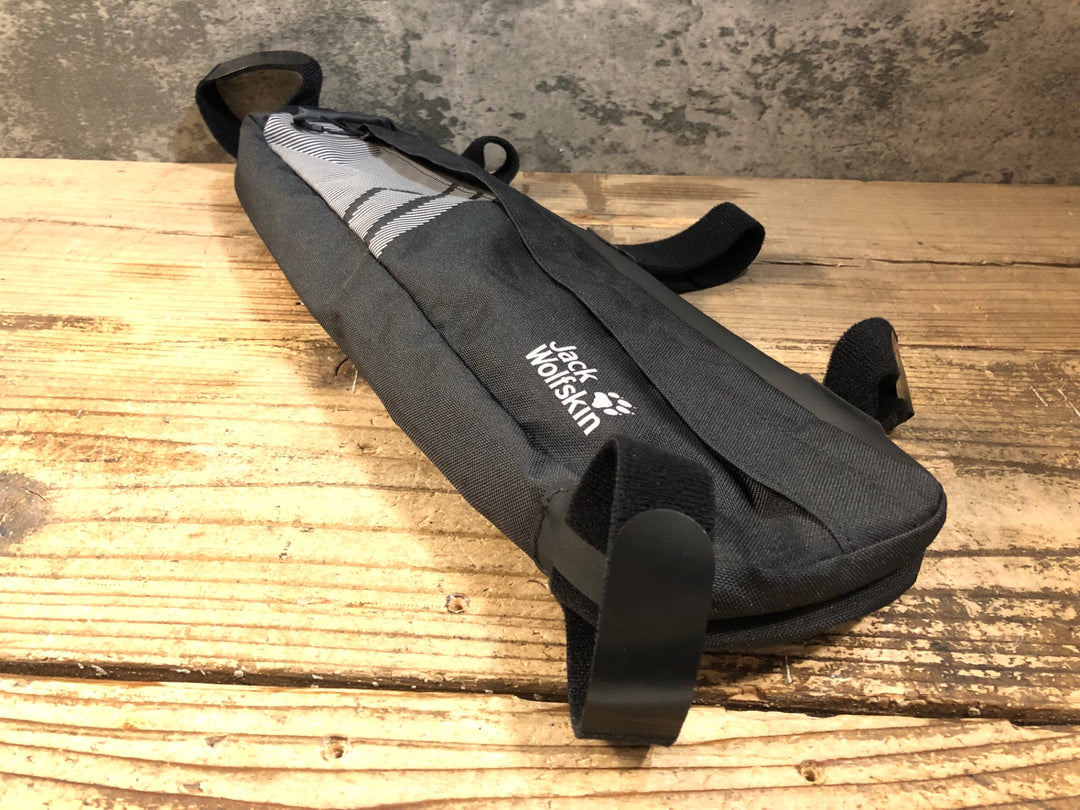 KE577 ジャックウルフスキン Jack Wolfskin トップチューブフレームバッグ ブラック