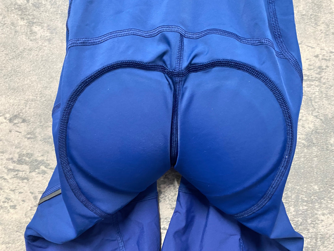 KC780 ラファ Rapha CORE BIB SHORTS ビブショーツ 青 ホワイト M　使用に伴う擦れ、光沢あり