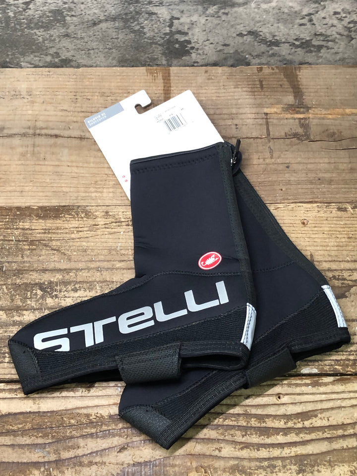 JM795 カステリ CASTELLI DILUVIO UL SHOECOVER シューズカバー 黒 2XL 裏起毛
