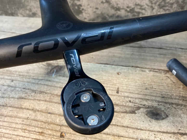 JN183 ロヴァール ROVAL ALPINIST COCKPIT 400x90mm -6° 一体型カーボンハンドル ※ブラケット部凹み ジャンク
