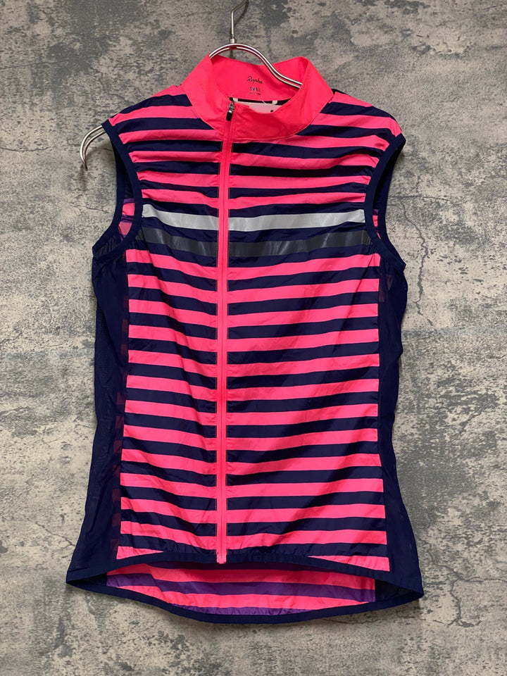 JV438 ラファ Rapha WOMEN'S BREVET GILET ジレ サイクルベスト 総柄 S