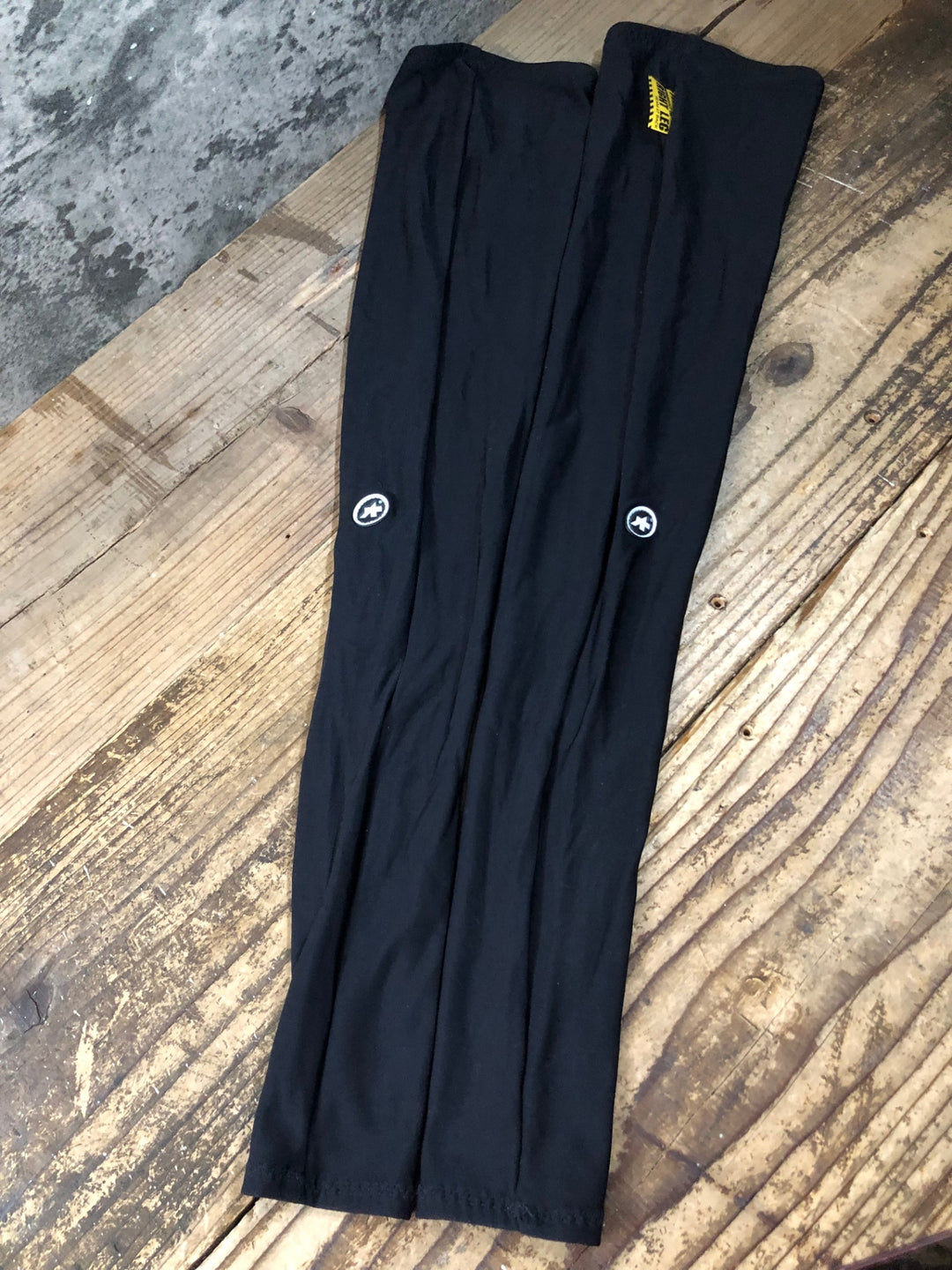 JZ097 アソス ASSOS レッグウォーマー 黒 SIZE1 裏起毛