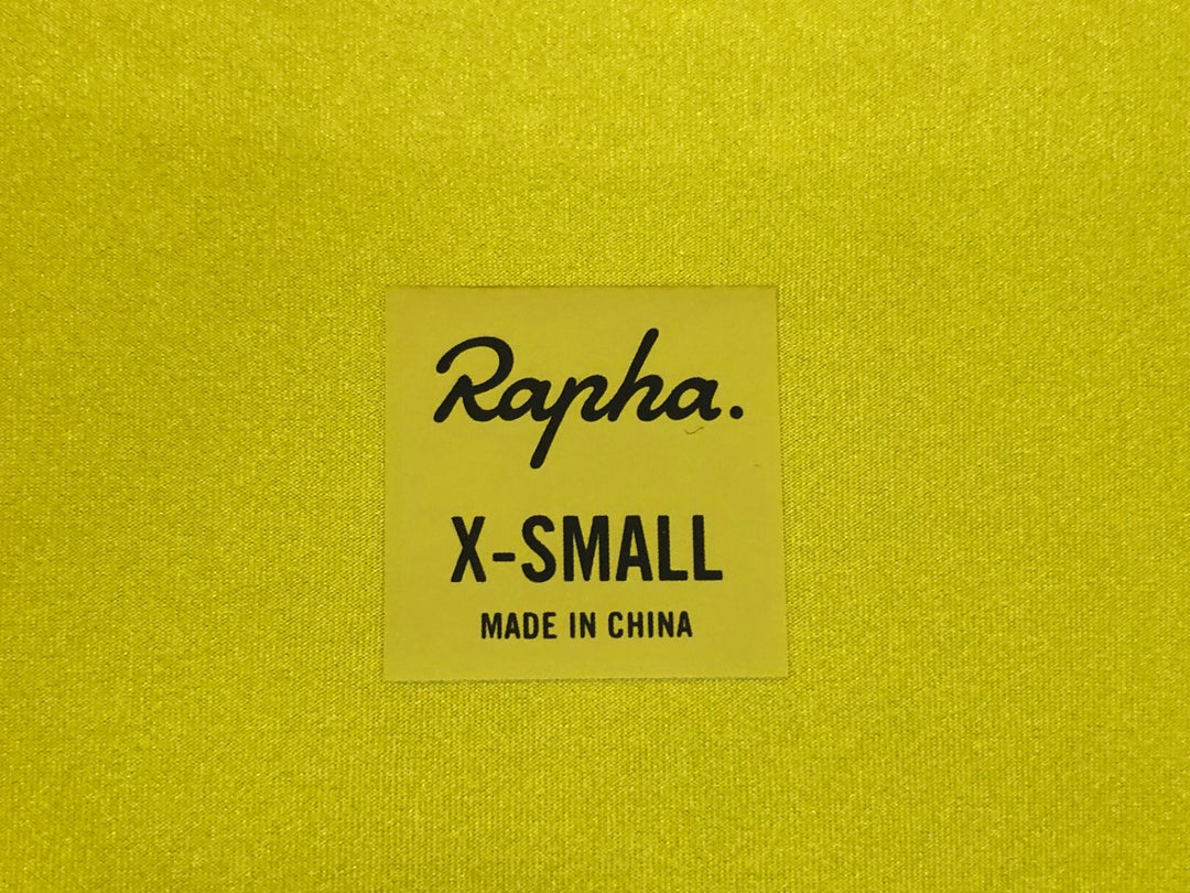 KL639 ラファ Rapha PRO TEAM LIGHTWEIGHT JERSEY 半袖 サイクルジャージ 黄 XS