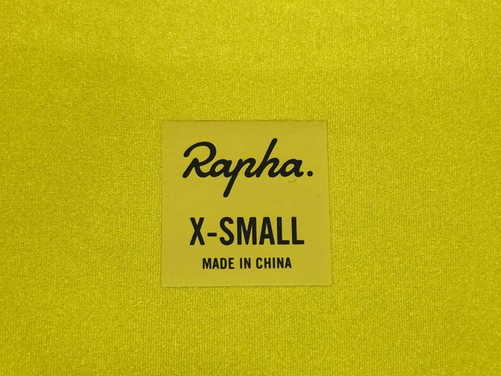 KL639 ラファ Rapha PRO TEAM LIGHTWEIGHT JERSEY 半袖 サイクルジャージ 黄 XS