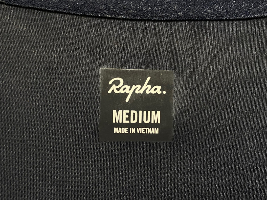 KC232 ラファ Rapha PRO TEAM TRAINING JERSEY 半袖 サイクルジャージ 紺 M ※ほつれあり,スレ大
