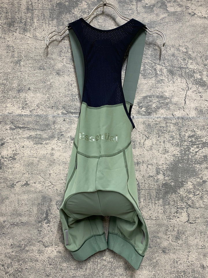 JY525 パスノーマルスタジオ PAS NORMAL STUDIOS Essential Thermal Bibs ビブショーツ オリーブ レディース S ※裾ゴム切れ