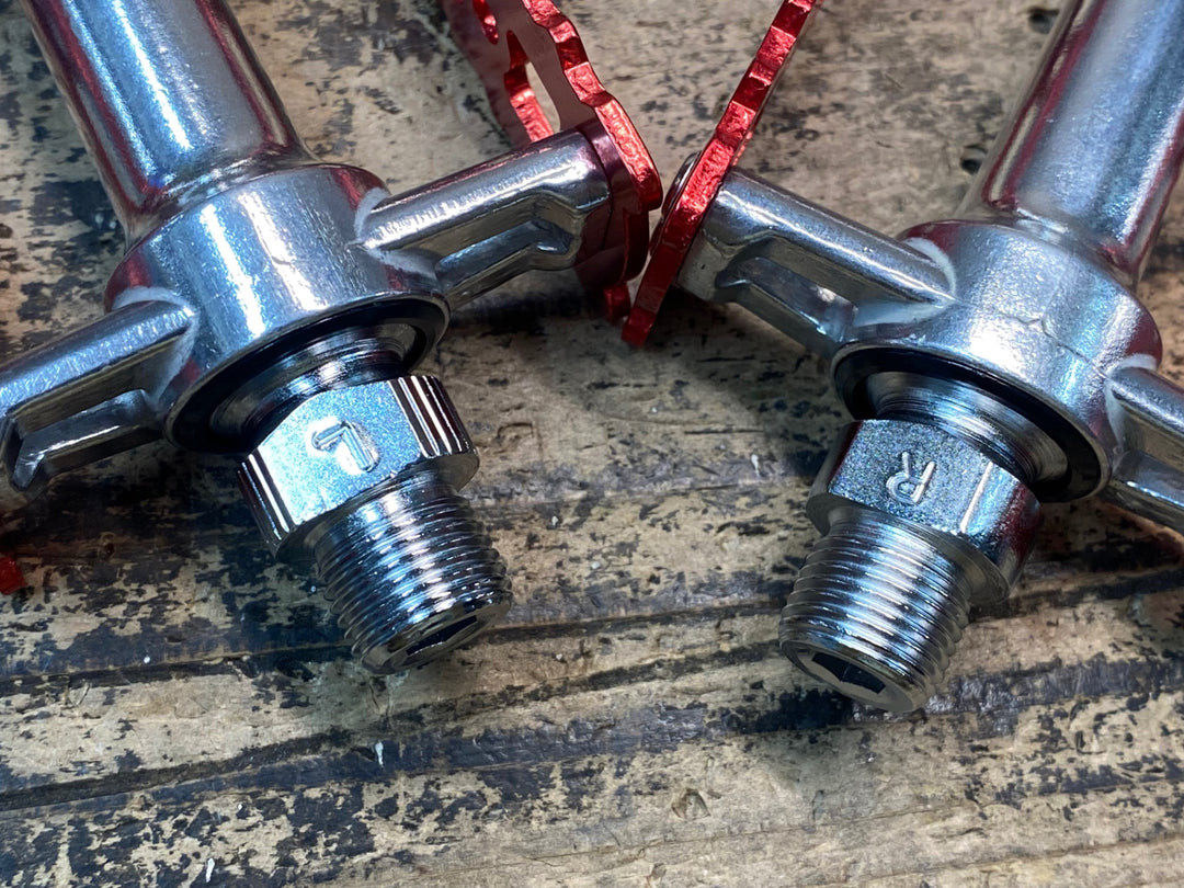 JN490 三ヶ島 MKS BM-7 BMX フラットペダル レッドケージ