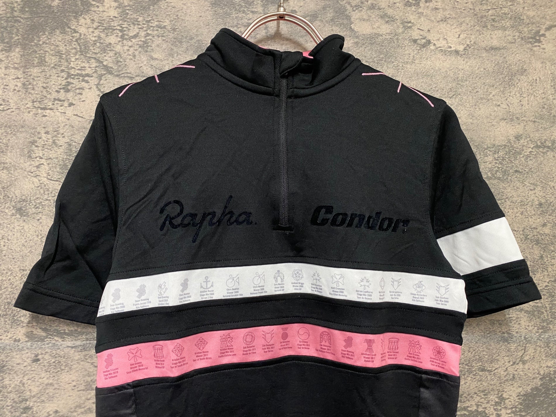 KD602 ラファ Rapha CONDOR LIT JERSEY 半袖 サイクルジャージ 黒 XS