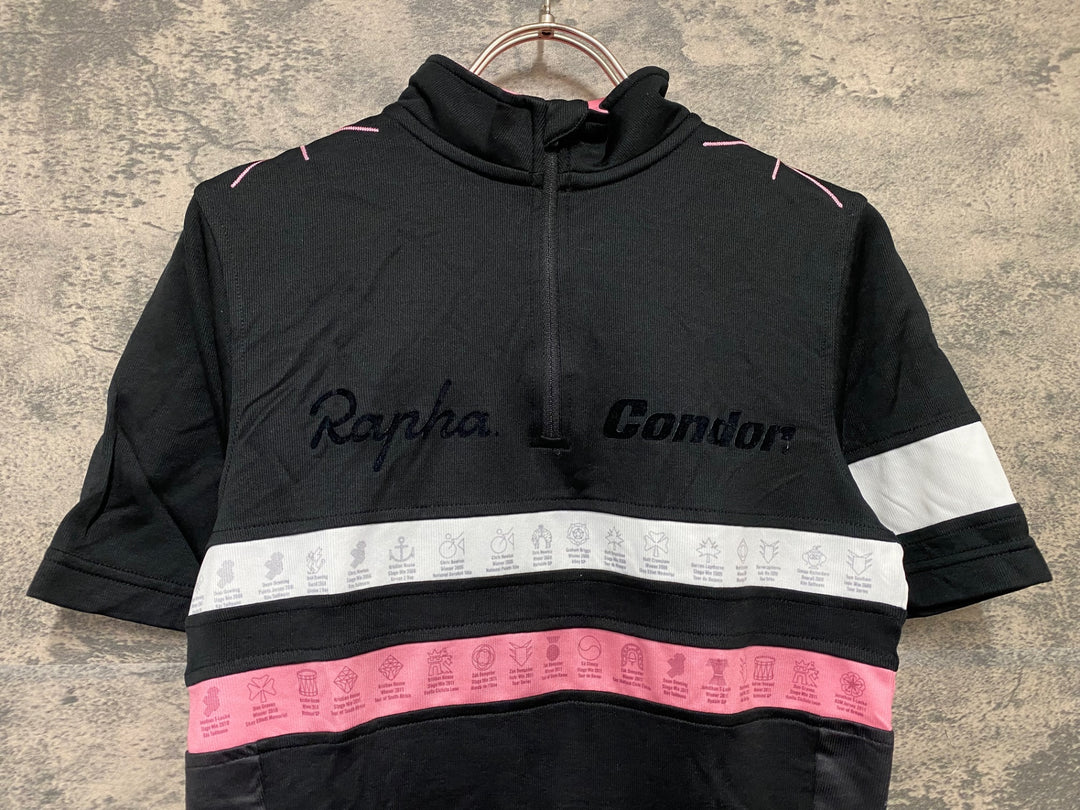 KD602 ラファ Rapha CONDOR LIT JERSEY 半袖 サイクルジャージ 黒 XS